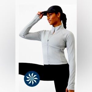 Athleta Full Zip Unstoppable Cropped Jacket Womens MD (Tall)